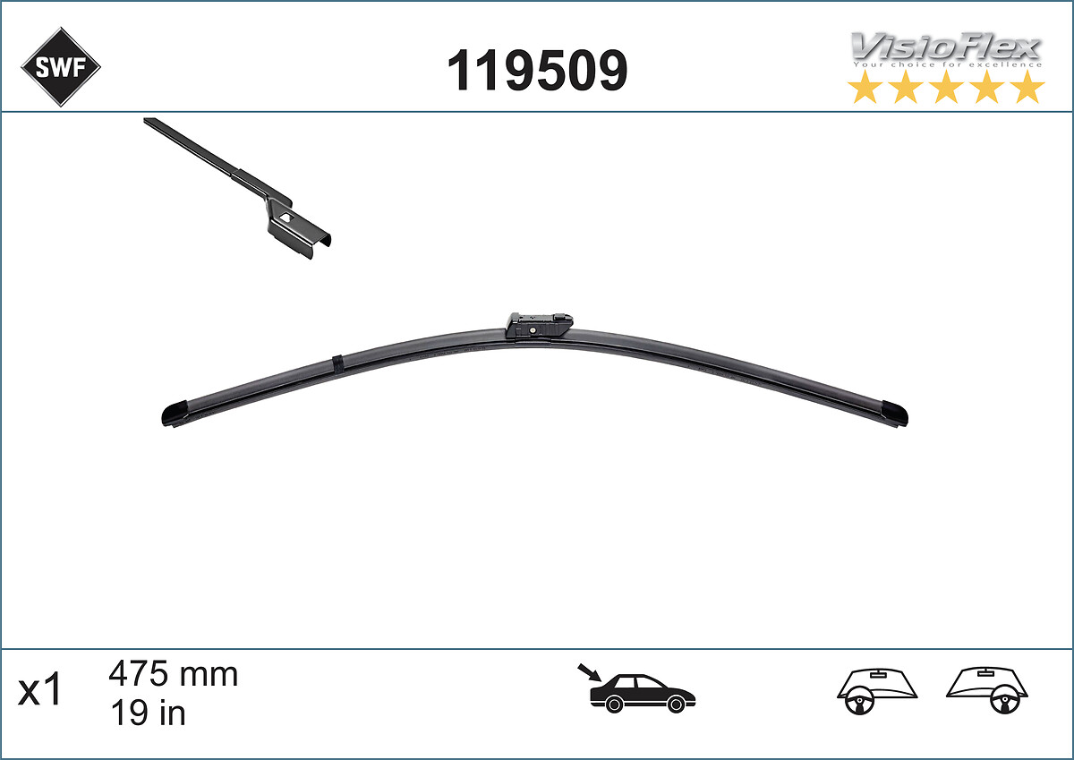 SWF Ruitenwisserblad 119509