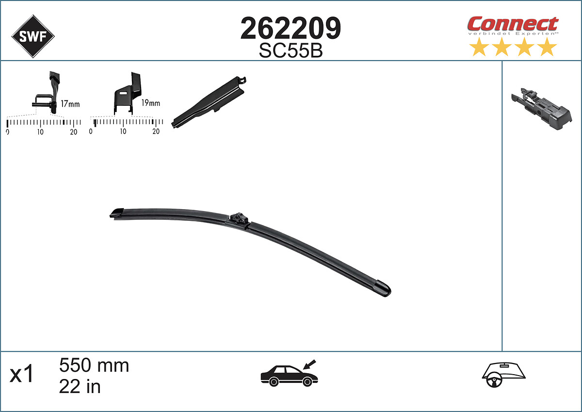 SWF Ruitenwisserblad 262209