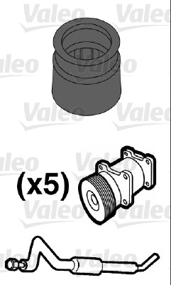 Valeo Koelmiddelbuis pakking 509551