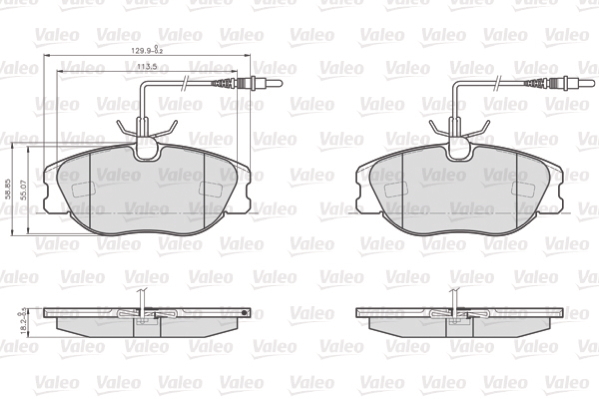 Valeo Remblokset 872801