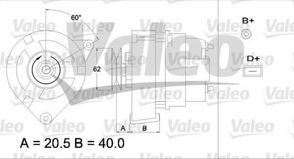 Valeo Alternator/Dynamo 433352