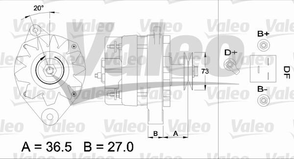 Valeo Alternator/Dynamo 433395