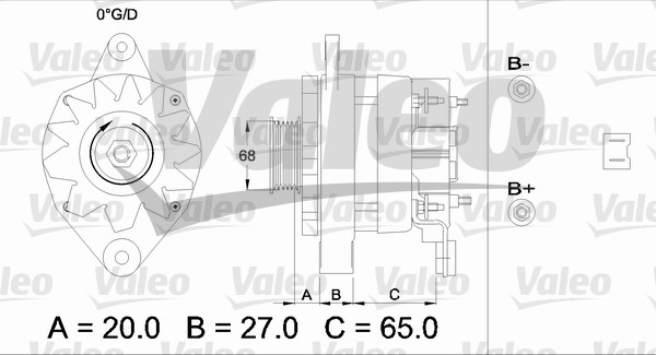 Valeo Alternator/Dynamo 433465