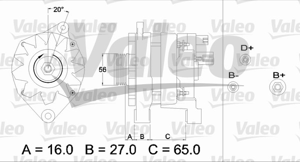 Valeo Alternator/Dynamo 433468