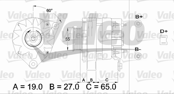 Valeo Alternator/Dynamo 433489