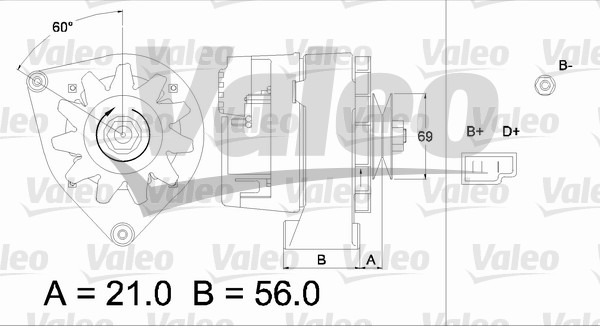 Valeo Alternator/Dynamo 436146