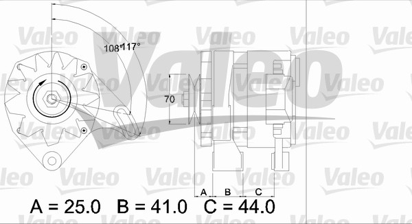 Valeo Alternator/Dynamo 436147