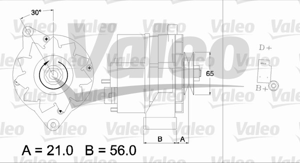 Valeo Alternator/Dynamo 436157