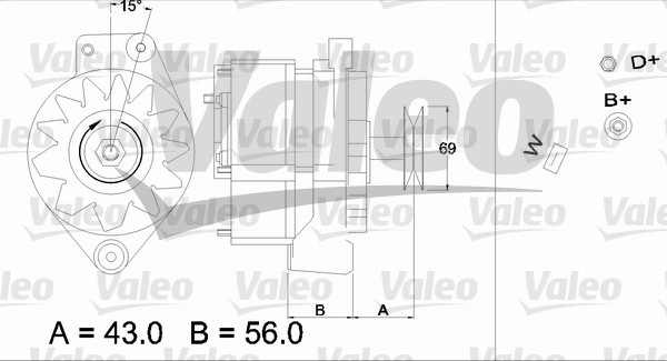 Valeo Alternator/Dynamo 436193