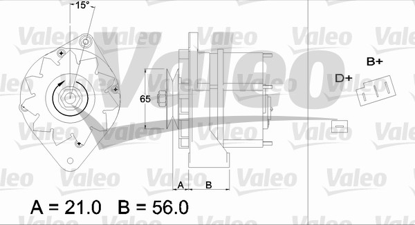 Valeo Alternator/Dynamo 436194