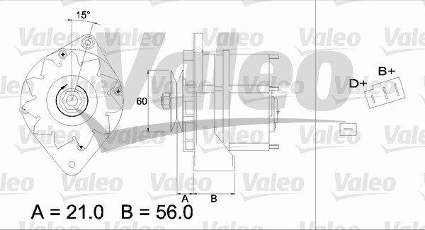 Valeo Alternator/Dynamo 436196