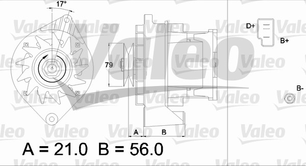 Valeo Alternator/Dynamo 436197