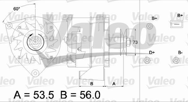 Valeo Alternator/Dynamo 436199