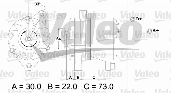 Valeo Alternator/Dynamo 436235