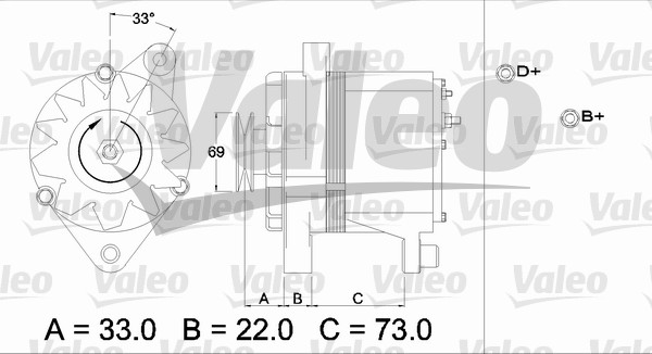 Valeo Alternator/Dynamo 436236