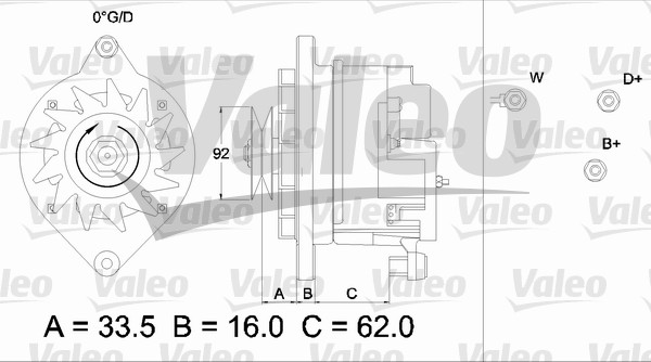 Valeo Alternator/Dynamo 436237