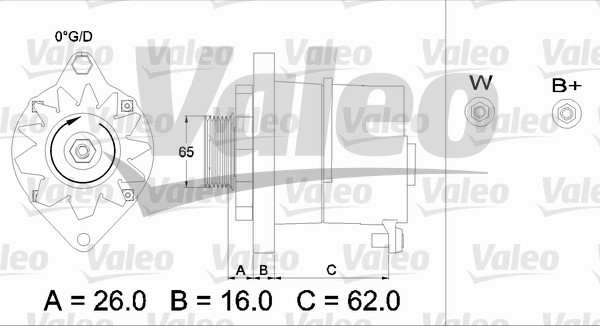 Valeo Alternator/Dynamo 436241