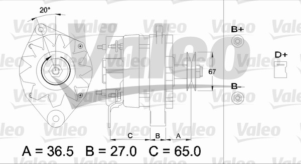 Valeo Alternator/Dynamo 436246