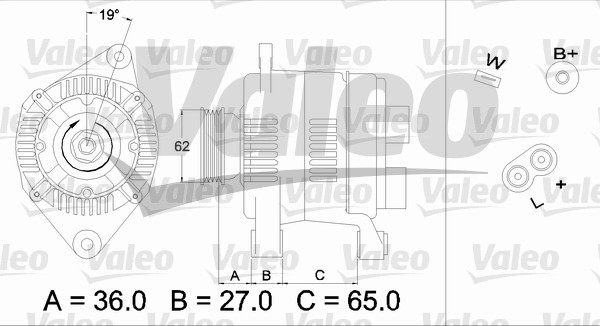 Valeo Alternator/Dynamo 436276