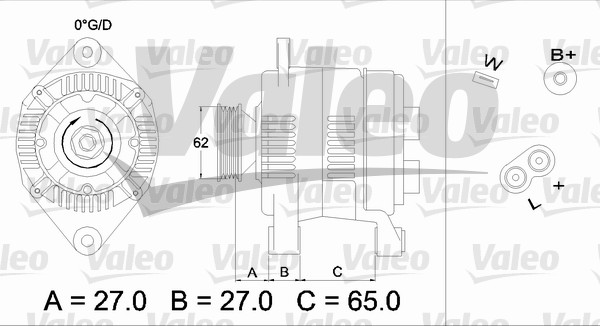 Valeo Alternator/Dynamo 436280