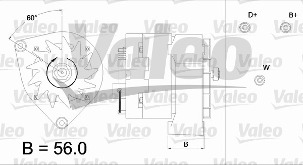 Valeo Alternator/Dynamo 436288