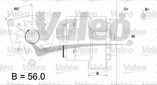 Valeo Alternator/Dynamo 436290