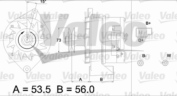 Valeo Alternator/Dynamo 436293