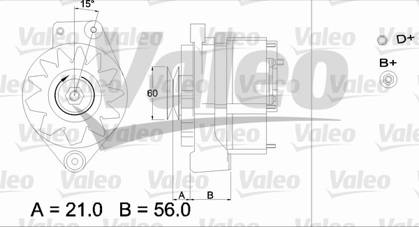 Valeo Alternator/Dynamo 436296