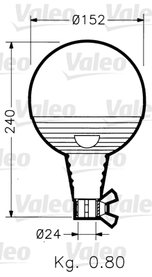 Valeo Zwaailicht  040019