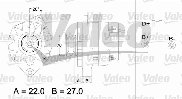 Valeo Alternator/Dynamo 436307