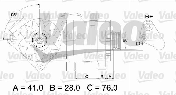 Valeo Alternator/Dynamo 436332