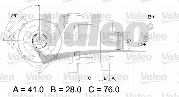 Valeo Alternator/Dynamo 436333