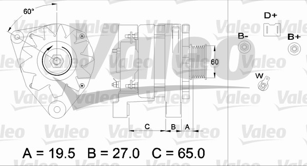 Valeo Alternator/Dynamo 436335