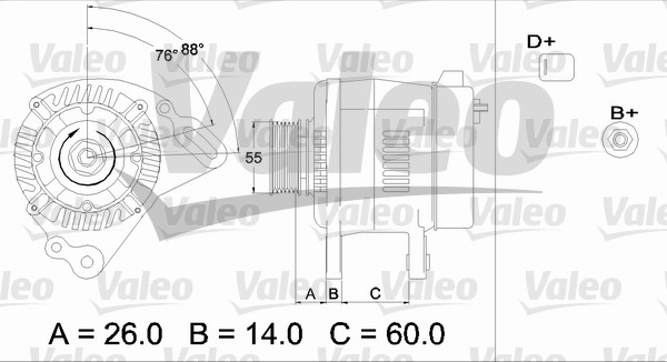 Valeo Alternator/Dynamo 436364