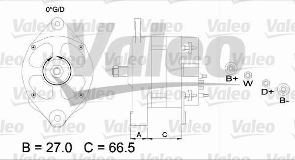 Valeo Alternator/Dynamo 436434