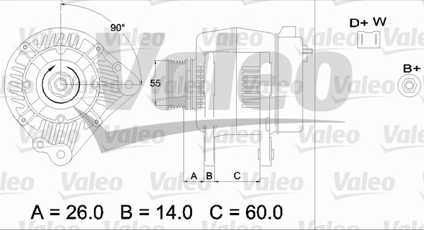 Valeo Alternator/Dynamo 436442