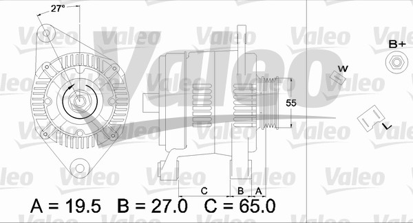 Valeo Alternator/Dynamo 436447