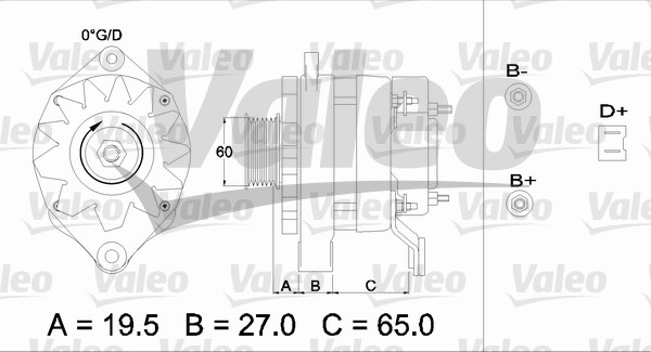 Valeo Alternator/Dynamo 436454