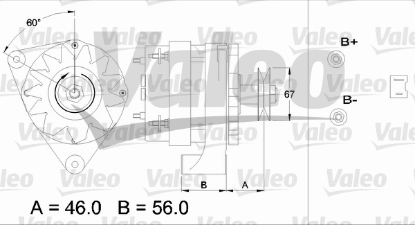 Valeo Alternator/Dynamo 436456