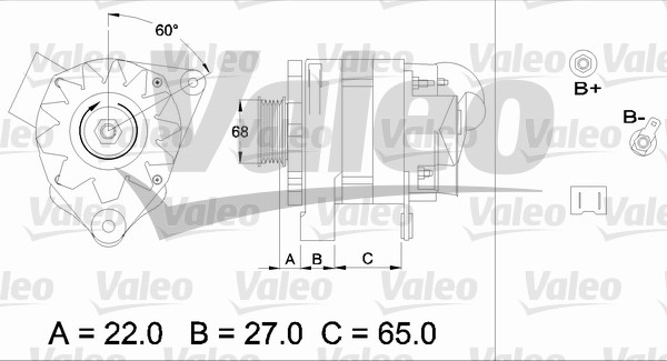 Valeo Alternator/Dynamo 436457