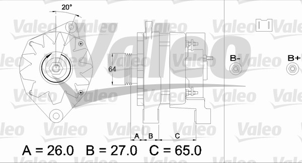 Valeo Alternator/Dynamo 436461