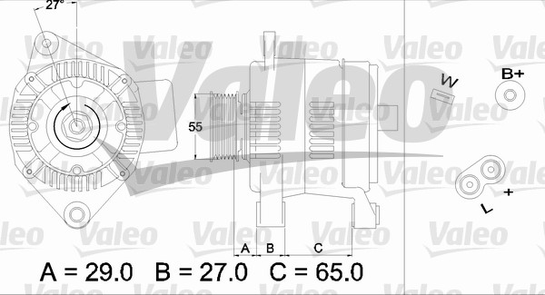 Valeo Alternator/Dynamo 436470