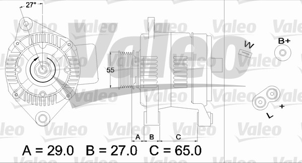 Valeo Alternator/Dynamo 436471