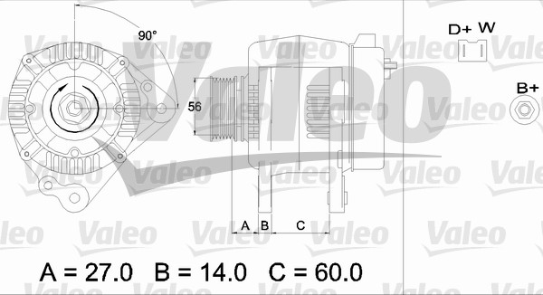 Valeo Alternator/Dynamo 436482