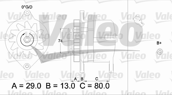 Valeo Alternator/Dynamo 436506