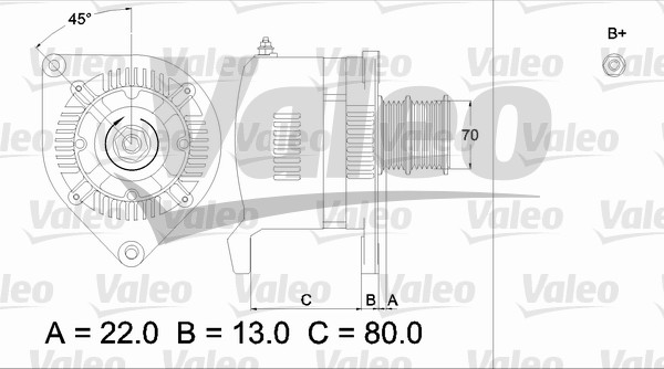 Valeo Alternator/Dynamo 436508