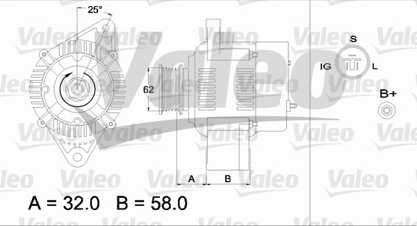 Valeo Alternator/Dynamo 436536