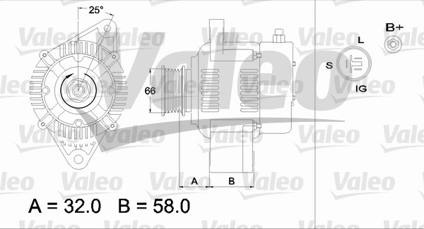 Valeo Alternator/Dynamo 436537