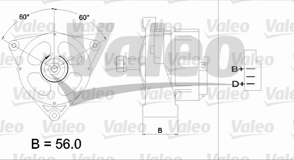 Valeo Alternator/Dynamo 436561