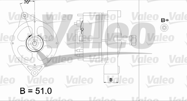 Valeo Alternator/Dynamo 436567